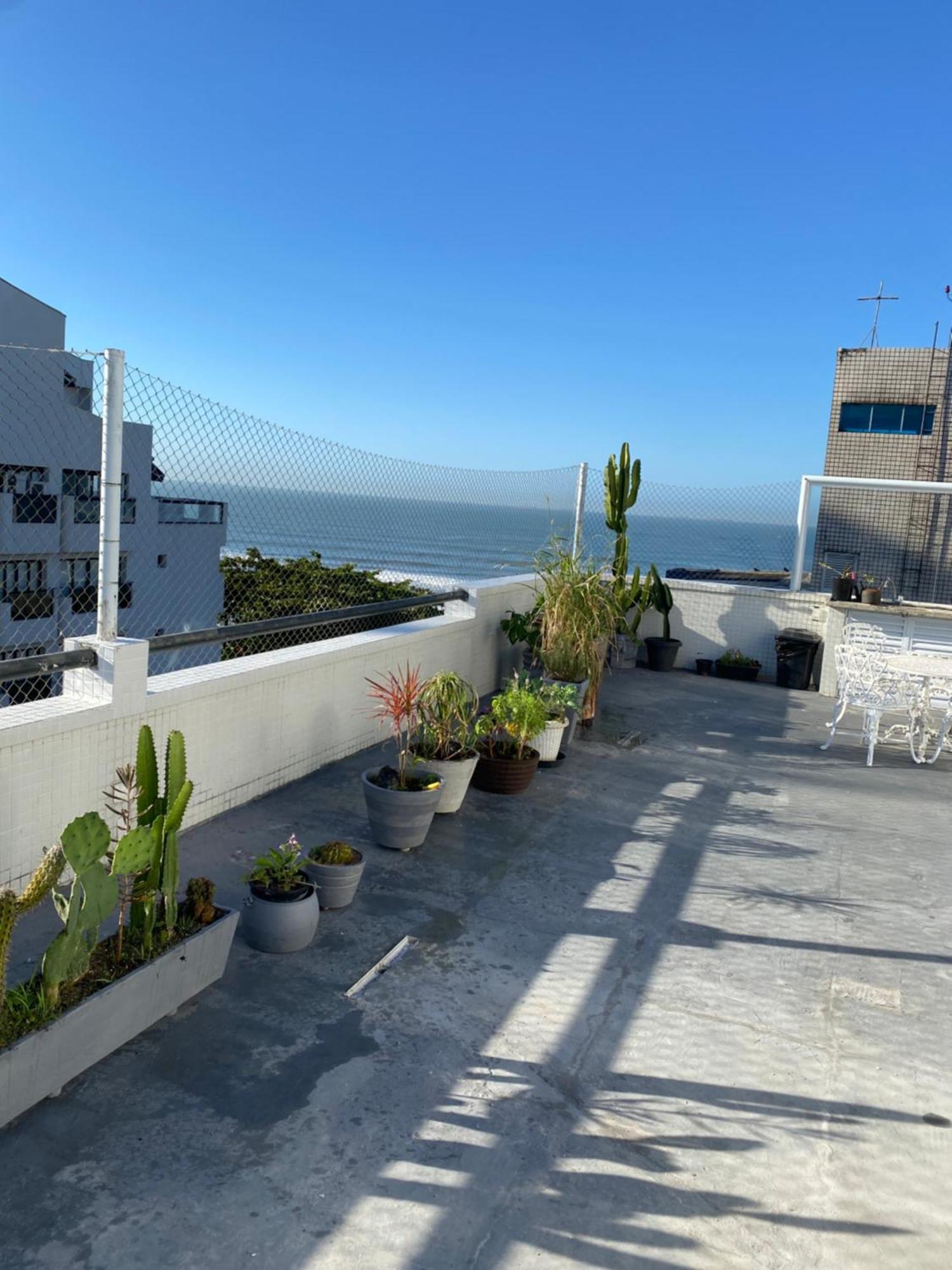 Cobertura Com Area Externa Com Vista Para O Mar Na Melhor Praia Do Guaruja Tombo Ngoại thất bức ảnh